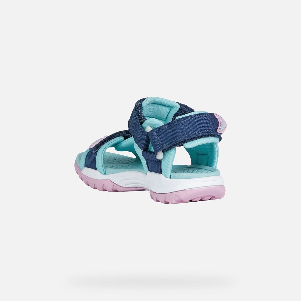 Geox Sandals Blue Borealis - Geox Girls Shoes - TSFUYA541